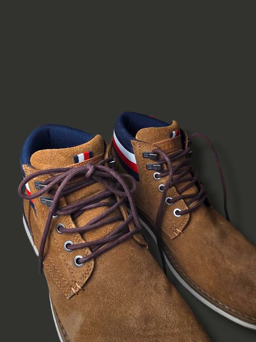 Мъжки боти Tommy Hilfiger – естествен велур, оригинални