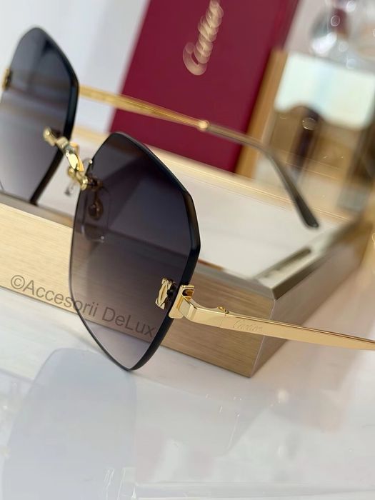 Ochelari de Soare Cartier CT0591S Full Box [Verificare Colet] Grey Gradient