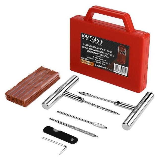 Chit reparatie pentru anvelope, 27 piese, Kraft