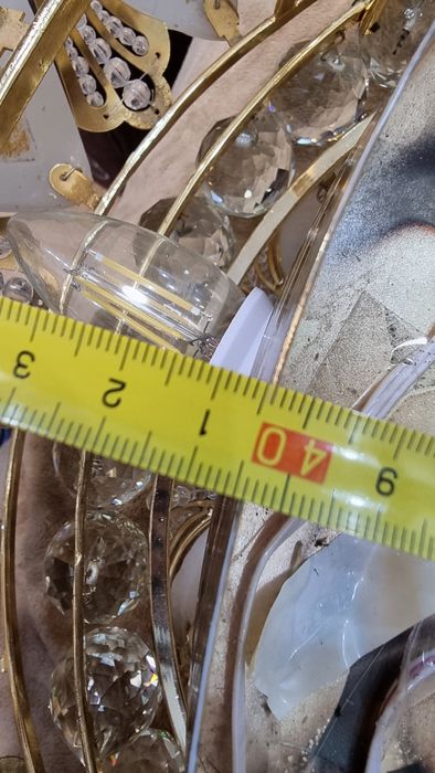 Люстра стеклянная