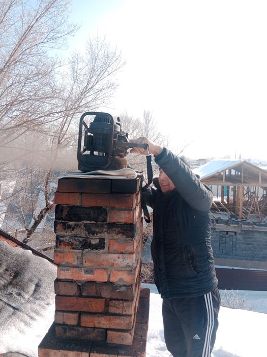 Чистка дымохода труб