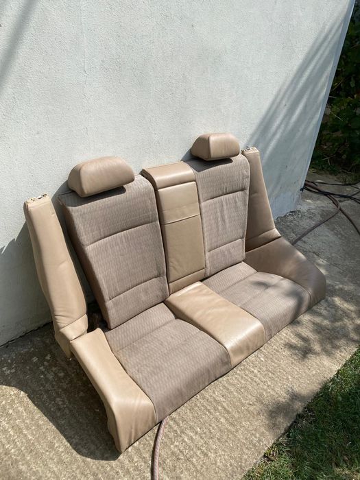 Bmw e46 coupe interior bancheta scaune bej si negru