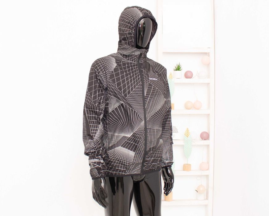 Superdry Run Lightweight Wind Shell мъжко яке тип ветровка черно светлоотразително S-М
