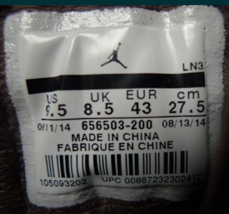 Adidasi tenisi Air Jordan LN3 nike originali