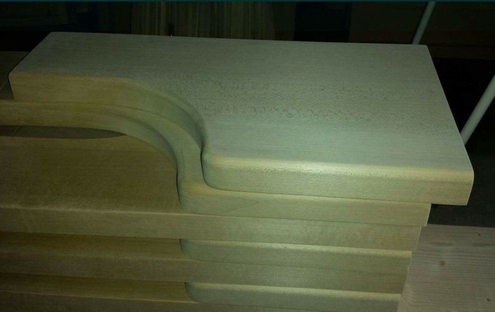 Trepte din lemn masiv