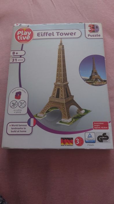 2 seturi puzzle 3D Turnul Eiffel & Tower Bridge