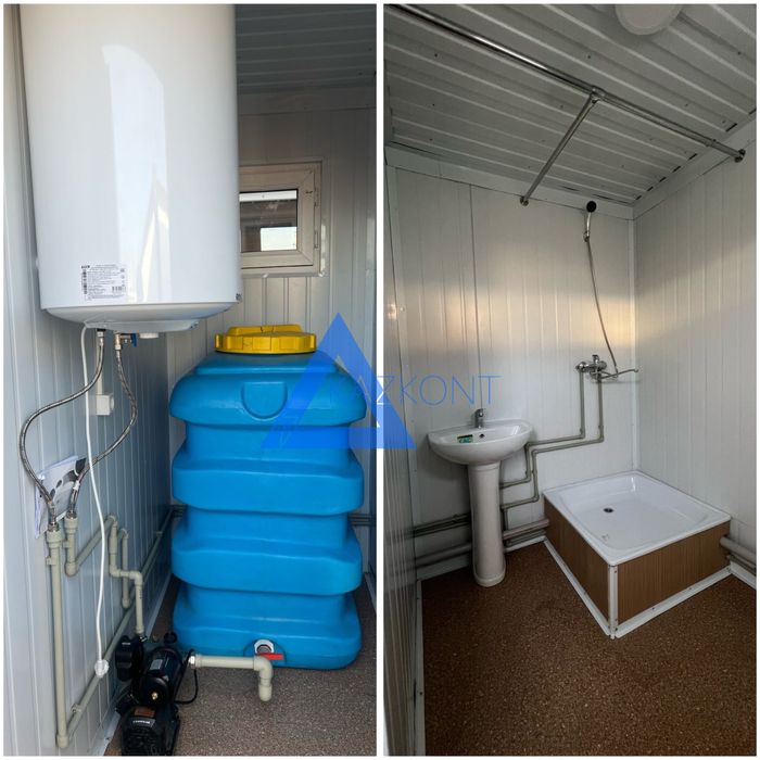 Контейнер с душевой, санузлом, туалетом
