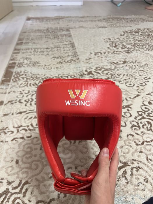 шлем боксерский wesing красный