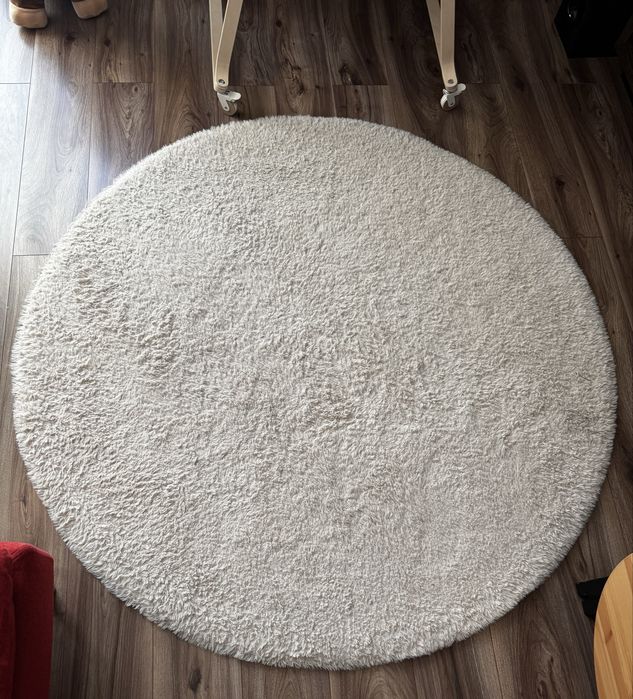 Covor rotund crem