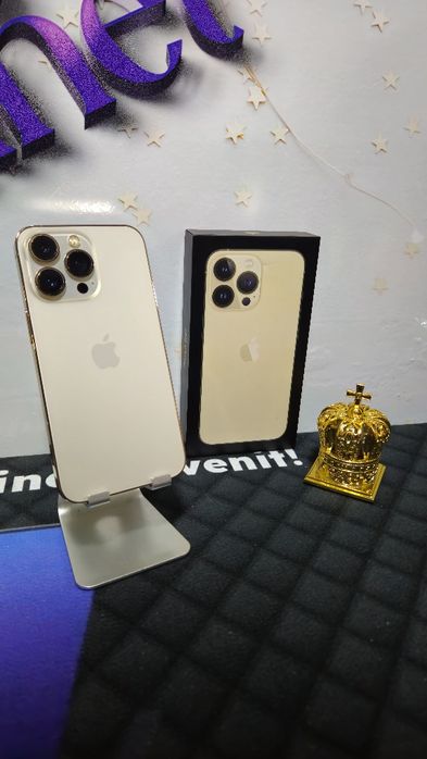 iPhone 13 PRO Gold 256GB Baterie Origilana:75%.Preṭ fix!