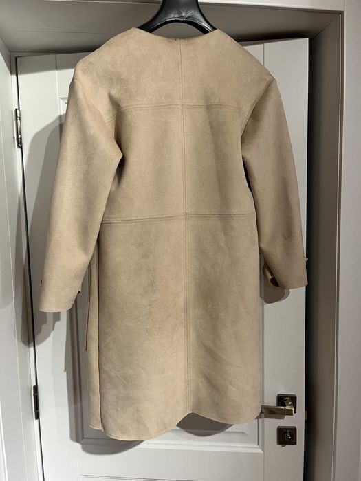 Palton Zara tip piele intoarsa