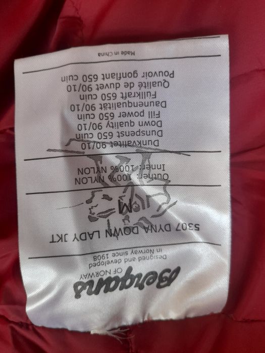 Bergans of Norwey 650fill дамско зимно яке M размер.