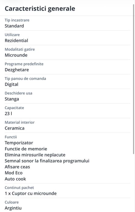 Cuptor cu microunde Samsung
