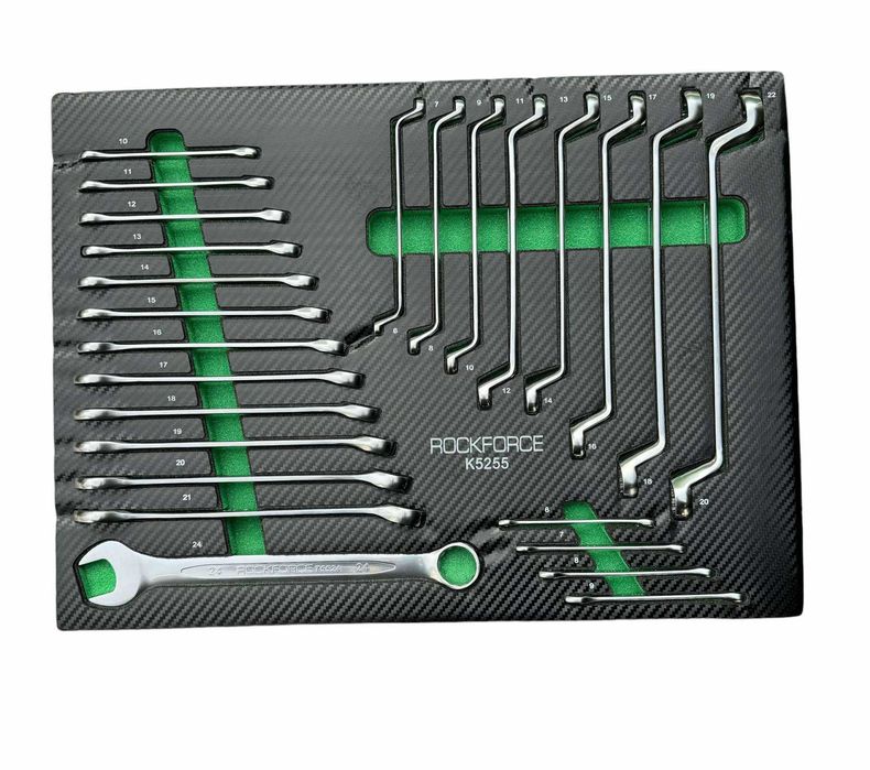 НЕМСКИ Професионален шкаф с инструменти RockForce 172 части +ЛЕД ФЕНЕР