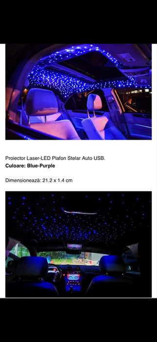 Proiector Laser LED Plafon Stelar Auto USB Nou