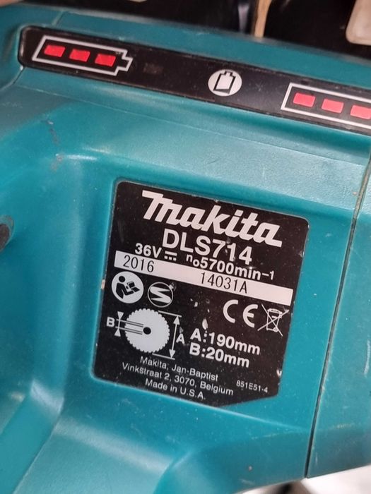 Circular Stationar Makita DLS714 36V Acumulatori 18V Incarcator