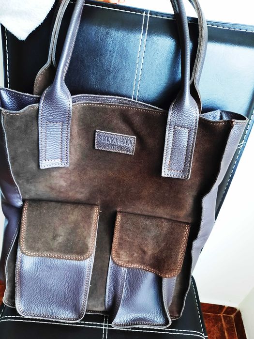 дамска кафява чанта