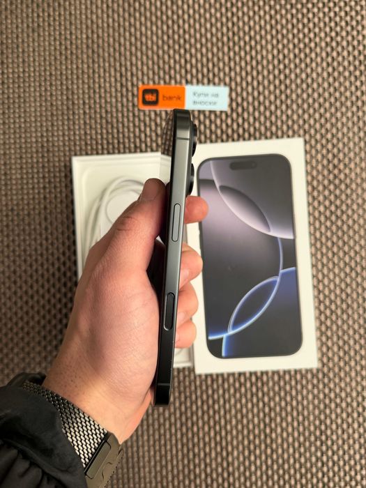 512gb! iPhone 16 Pro Лизинг от 30€/мес black  Titanium като нов!  черен