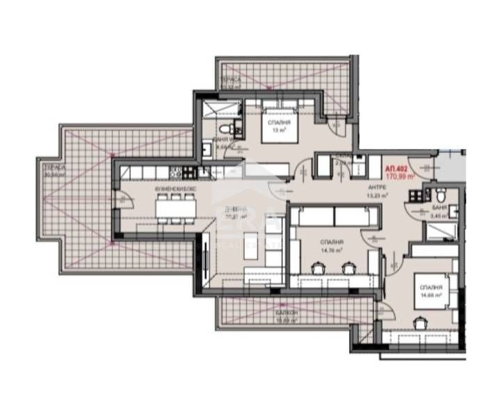 Продава се Четиристаен апартамент в София, Витоша - 192 кв.м за 1615 €/кв.м - Снимка #3