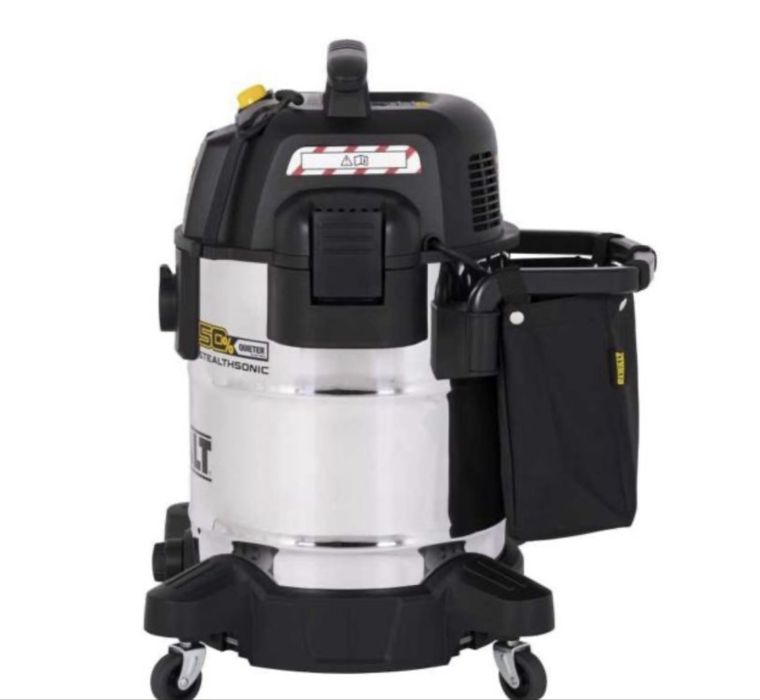 Прахосмукачка за сухо и мокро почистване DeWALT Stealthsonic DXV38S-QT, 800 W, 38 л