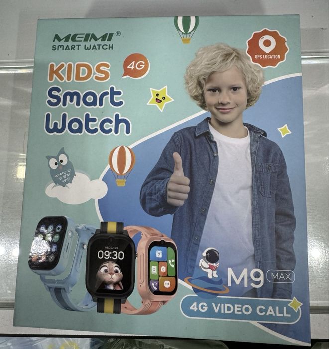 Meimi m9 max smart watch bolalar aqilli soati
