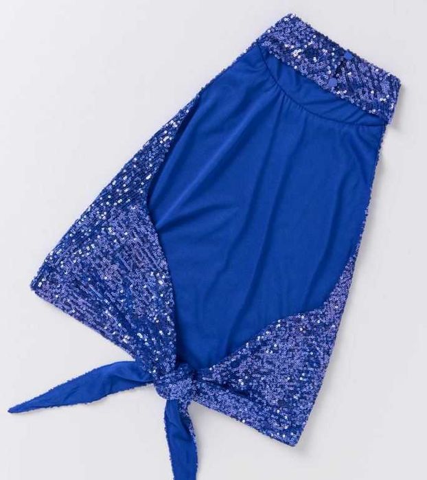 Bluza top cu paiete, albastru, nou, mar L, XL