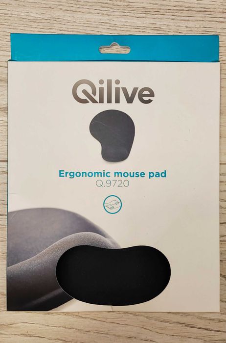 Mouse pad ergonomic QILIVE Q9720, material textil, negru - NOU