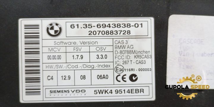 Calculator confort 6943838-01 BMW X5 E70 [2006 - 2010]