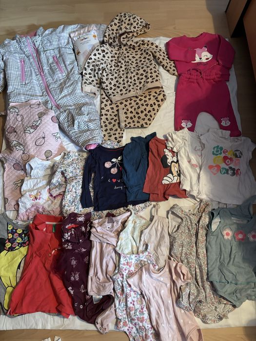 Lot haine fetita 6-9 luni 68-74cm Zara H&M C&A