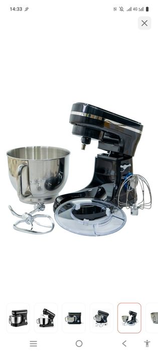 Тестомес WW-SM-1510X черный