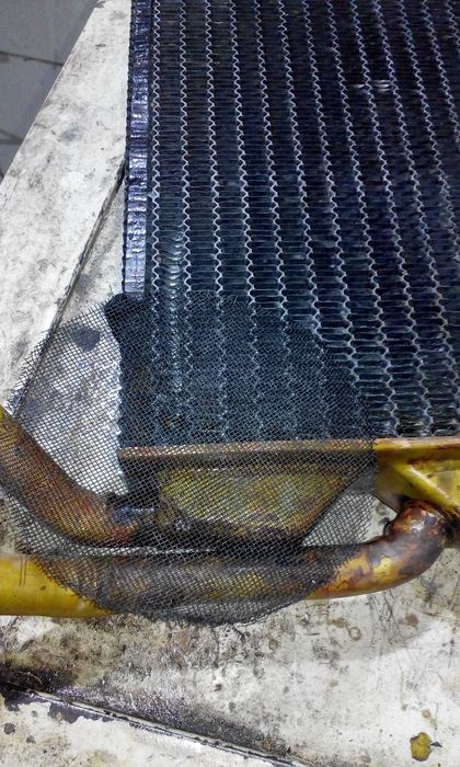 Ремонт радиатора.  Чистка печек.