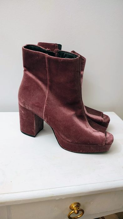 Botine   dama catifea