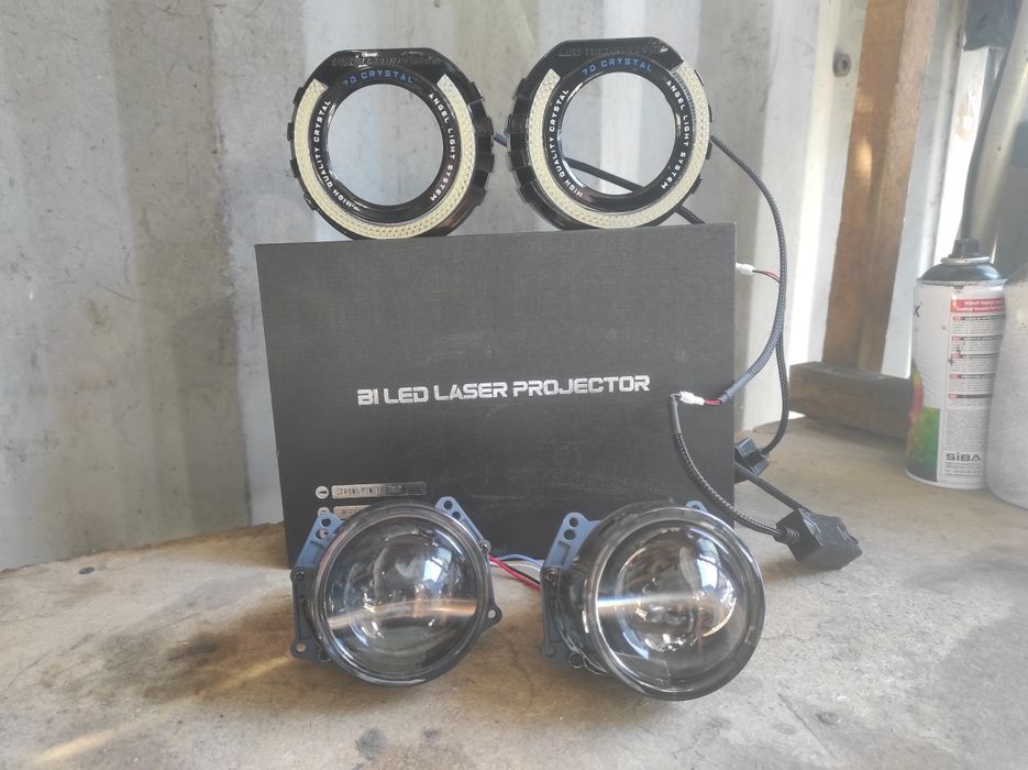 Bi led  lazerli chiroqlar