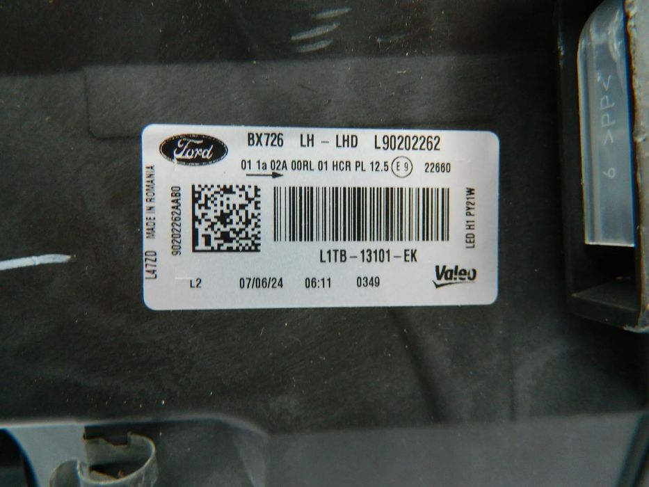 Far stanga Ford Puma Led Halogen an 2019 2020 2021 2022 2023 2024 cod L1TB13101EK, L1TB-13101-EK
