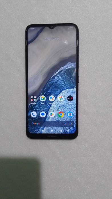 Nokia G11 Plus, 64GB, 4GB RAM, Dual SIM, Lake Blue + Кейс от истинска кожа .