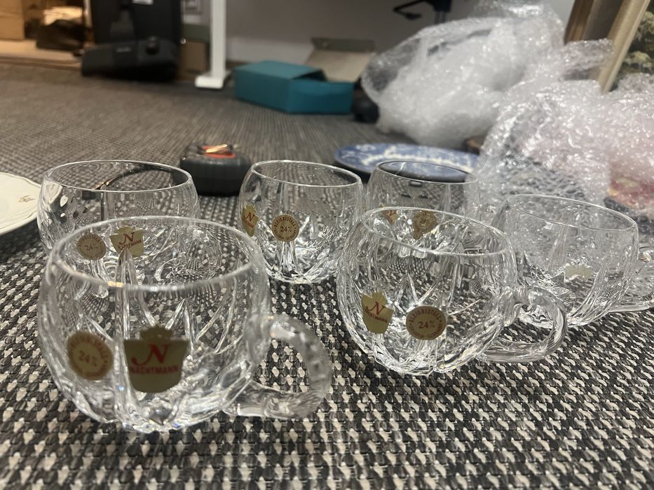 Set 6 cesti cafea din cristal nachtmann 24%pbo