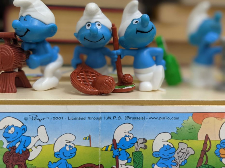 Киндер сюрприз Смурфики коллекция 2001 год