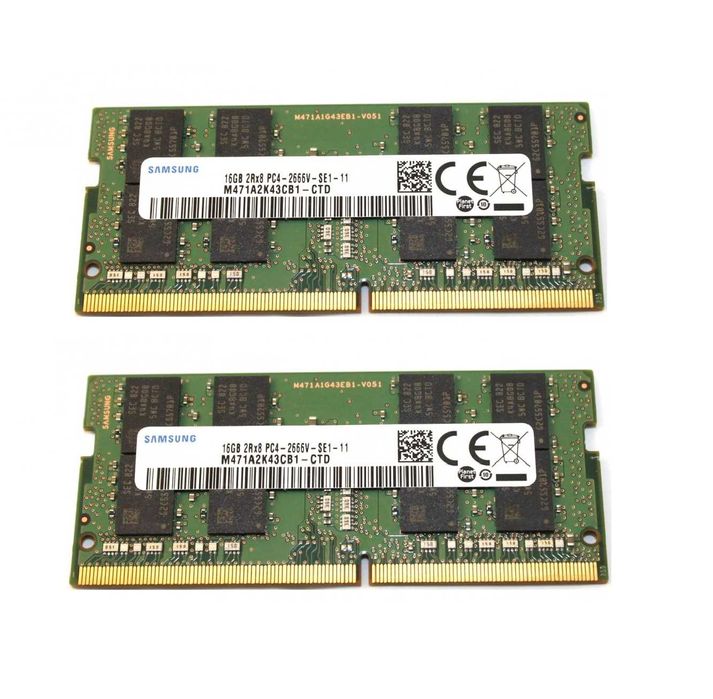 32 GB DDR4 Samsung M471A2K43CB1 - CTD, 2666 MHz (2 buc. 16 GB)