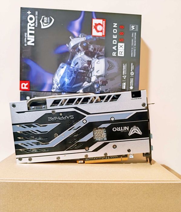 RX 580 8GB Sapphire Nitro+ DDR5 256bit 3м. Гаранция, след профилактика
