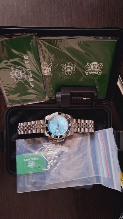Steeldive SD1953 Men's Diver Turquoise NH35 41 mm  Saphire Glass
