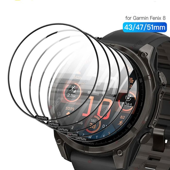 Garmin Fenix 8 / 8 Pro / 51mm. 47mm. 43mm. / 5D Протектор за цял екран