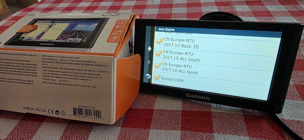 Навигация Garmin Nuvi 65 6 инча най-новите карти за цяла Европа и Турция пълен комплект