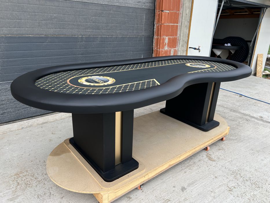 Masa Poker Mario Poker cu intrare dealer 10 persoane CustomTables.eu