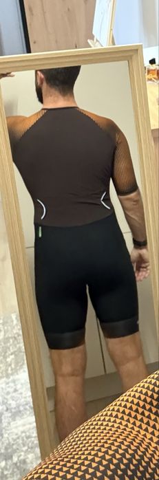 Costum ciclism 2 in 1 / costum triatlon - nou -  M
