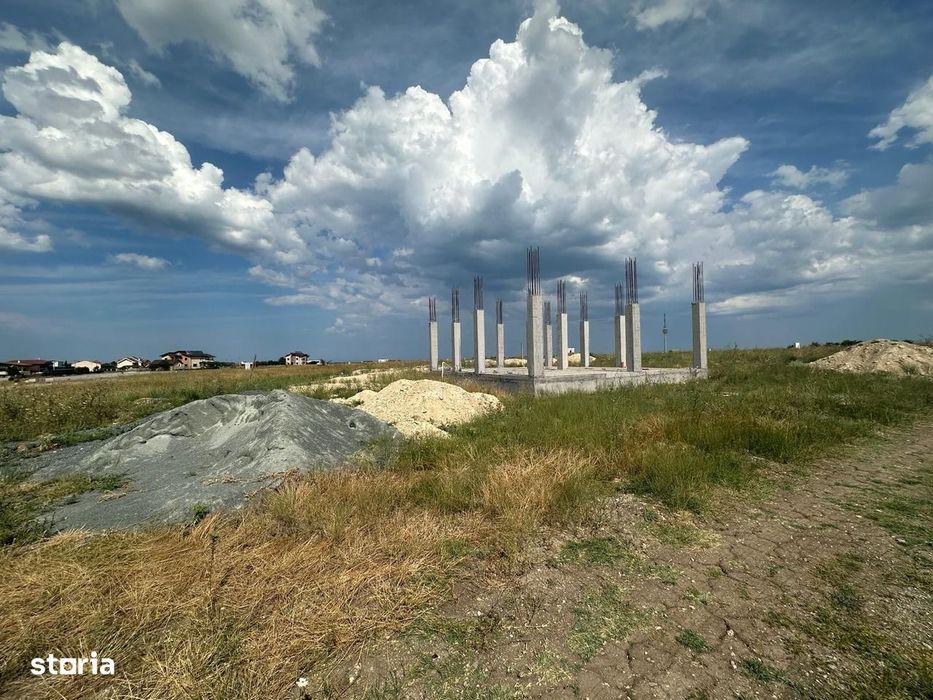 teren de vanzare Techirghiol cu fundatie si autorizatie construire