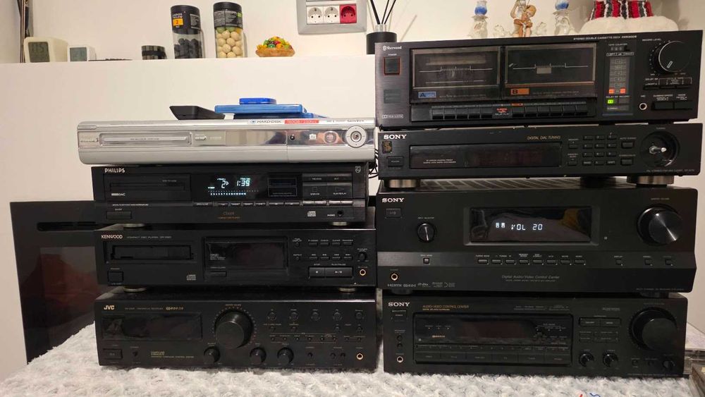 Lot/Pachet Audio Hi-Fi - CD Philips CD604, CD Kenwood DP-1020, Tuner Sony ST-S170