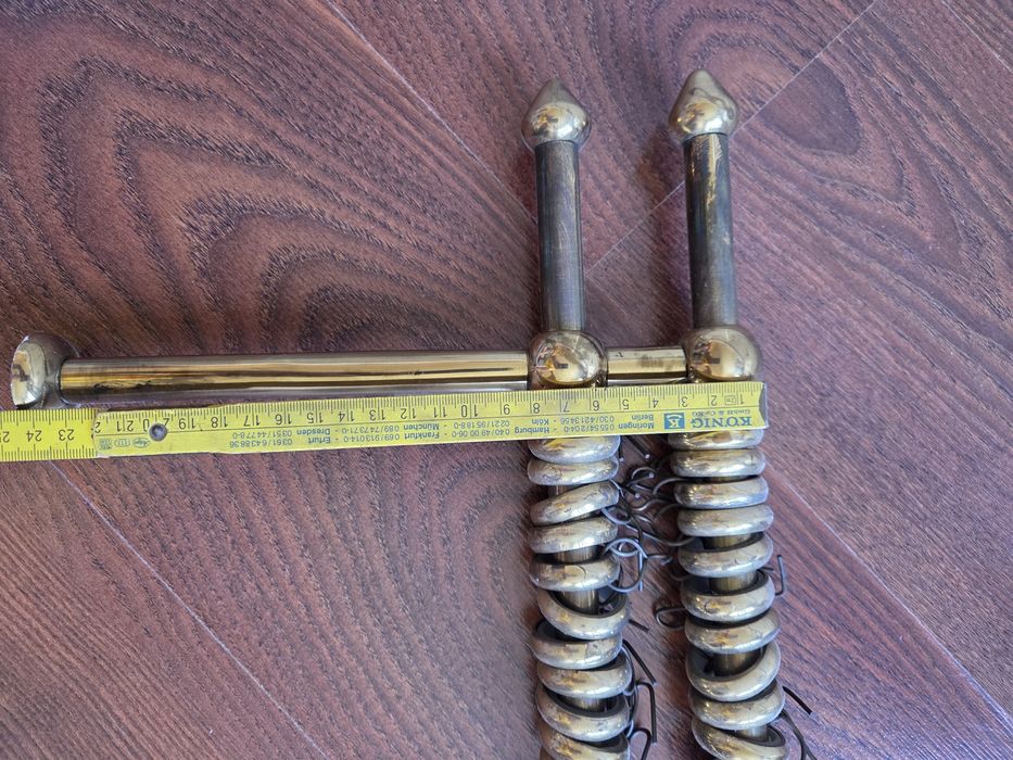 Двоен месингов корниз за пердета