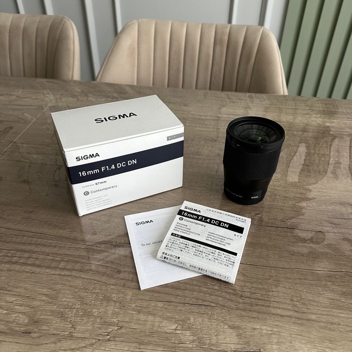 Продается обьектив Sigma 16mm f1.4
