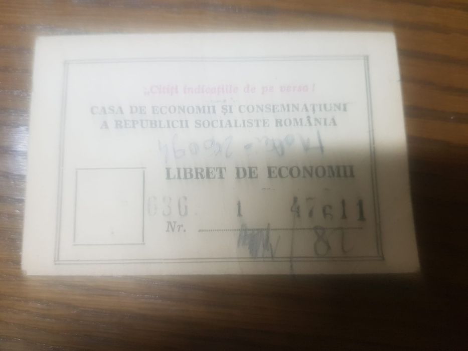 Vand Libret de economii