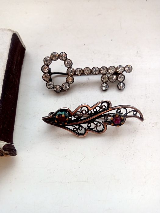 Брошка серебро  925 -875 проба